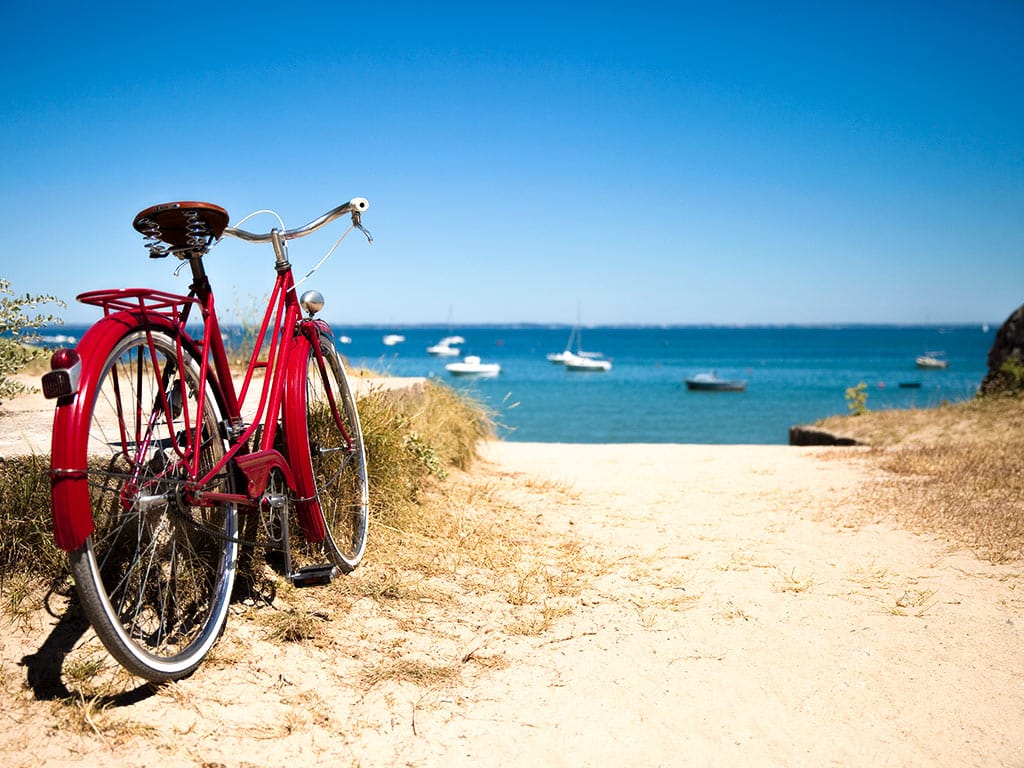 Plage en vélo