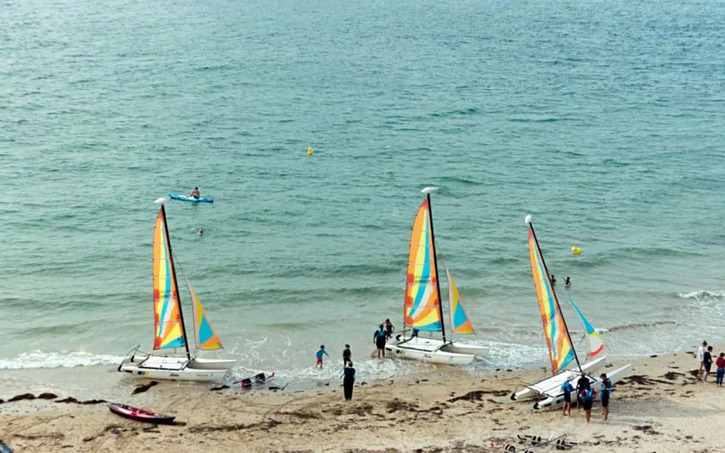 ecole de voile belle ile en mer camping les grands sables